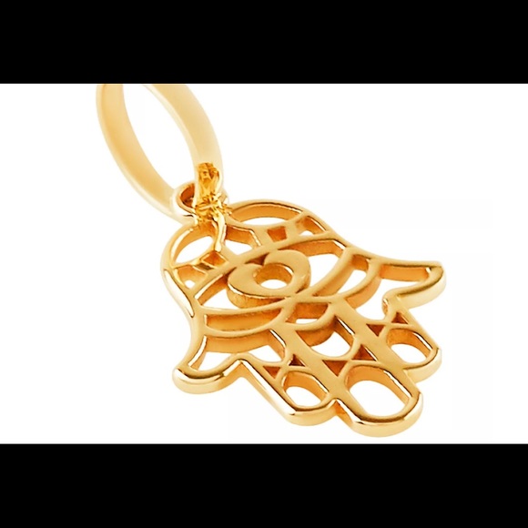 14k Hamsa Evil eyes protector - Picture 2 of 4